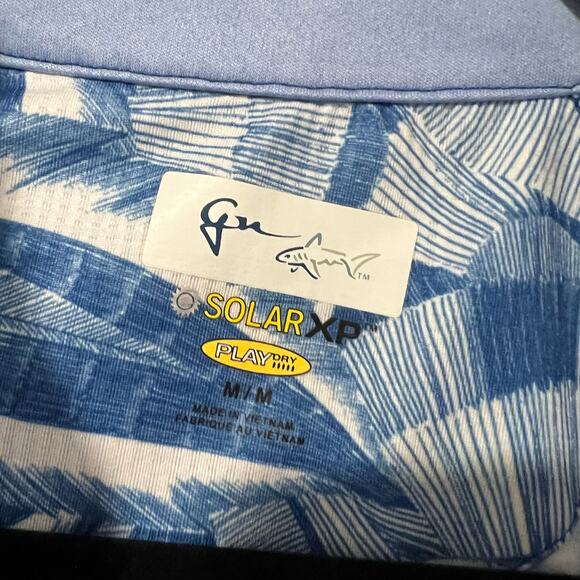 Greg Norman Womens SolarXP Playdry Quarter Zip Blue Tropical Size M - Picture 4 of 9